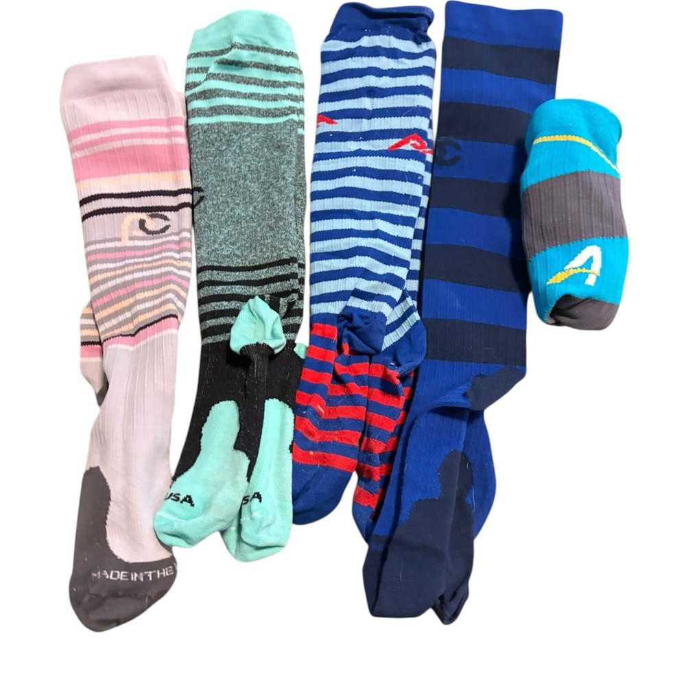Colorful Striped Women's Casual Socks Set